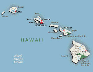 Map of Hawaii